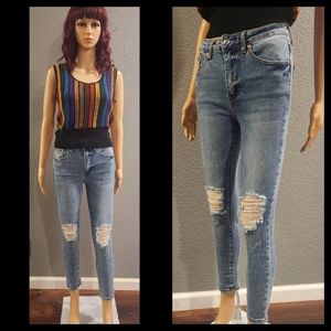 Highrise Distressed Jeans